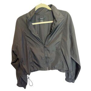 Forever 21 Black Casual Packable Jacket Water Resistant Lightweight Size M Nylon